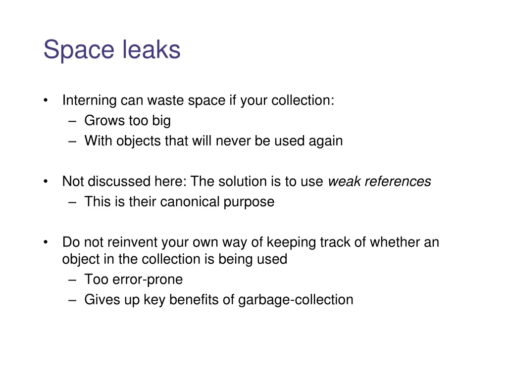 space leaks