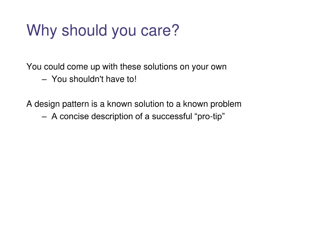 why should you care