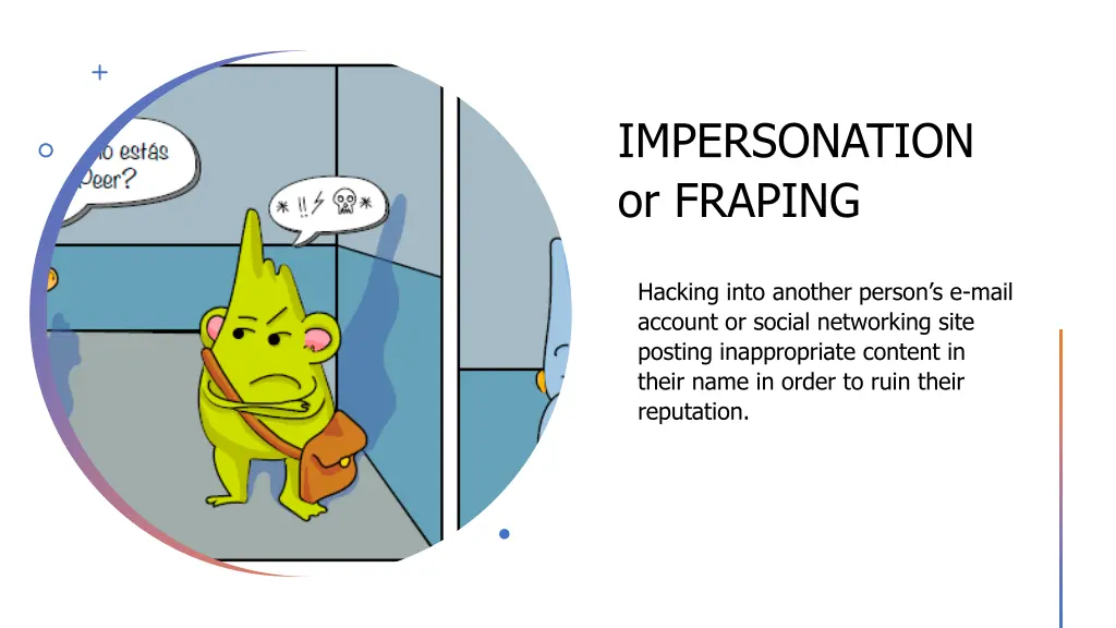 impersonation or fraping