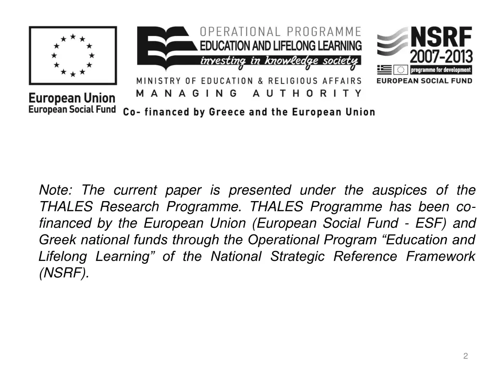 note the current paper is presented under