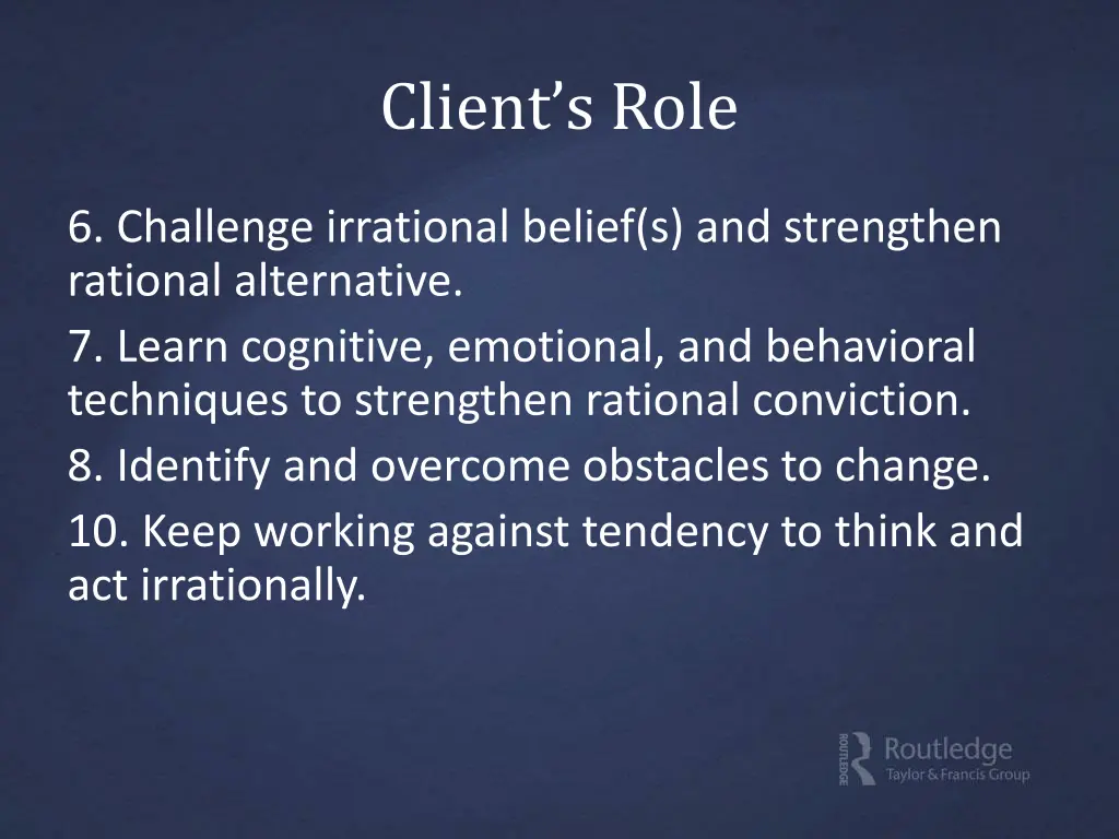 client s role 1