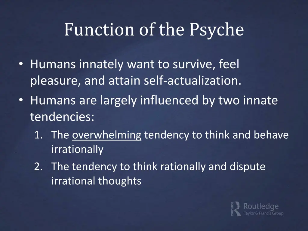 function of the psyche