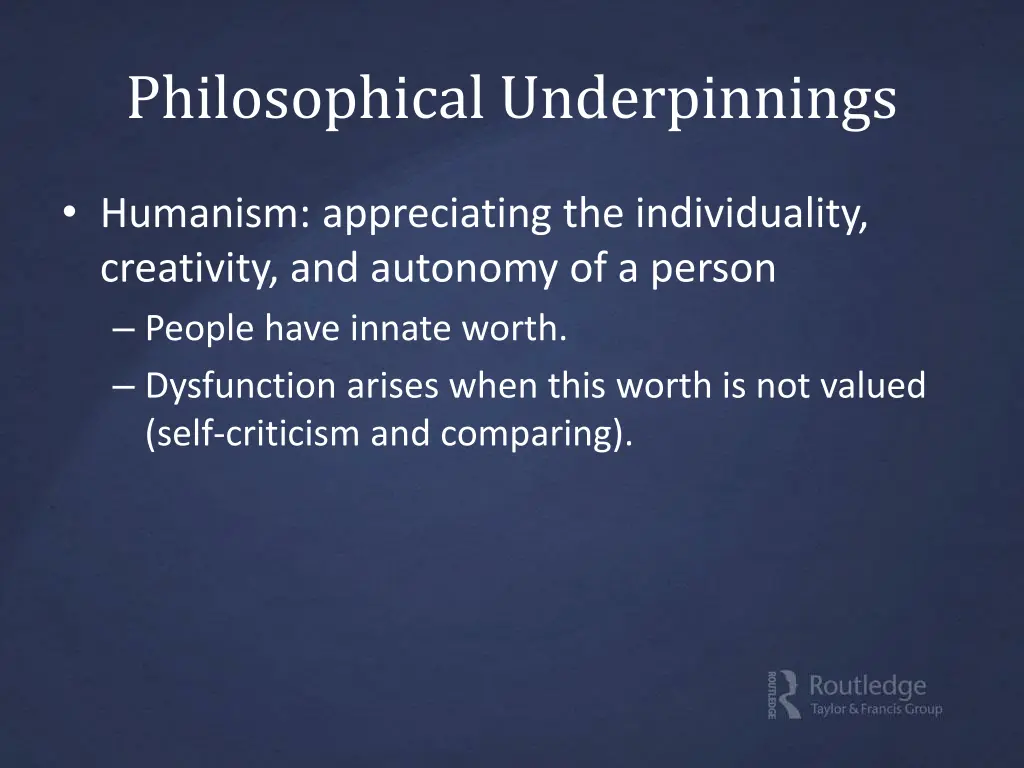 philosophical underpinnings 2
