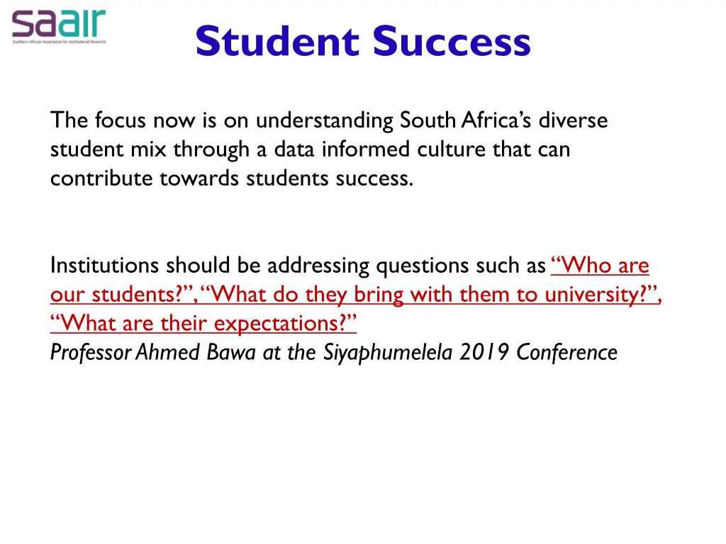 student success
