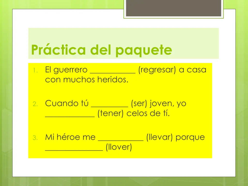 pr ctica del paquete