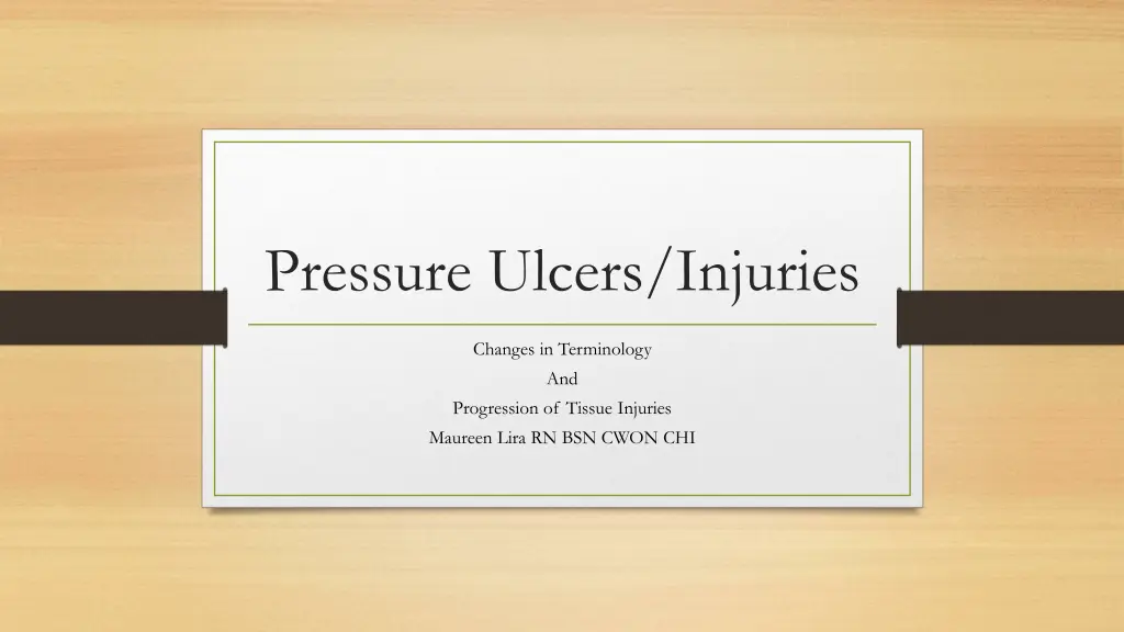 pressure ulcers injuries