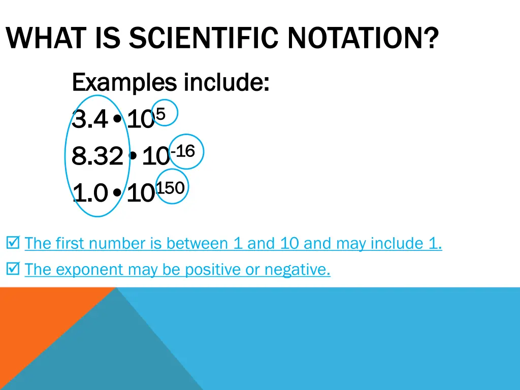 what is scientific notation examples include 3