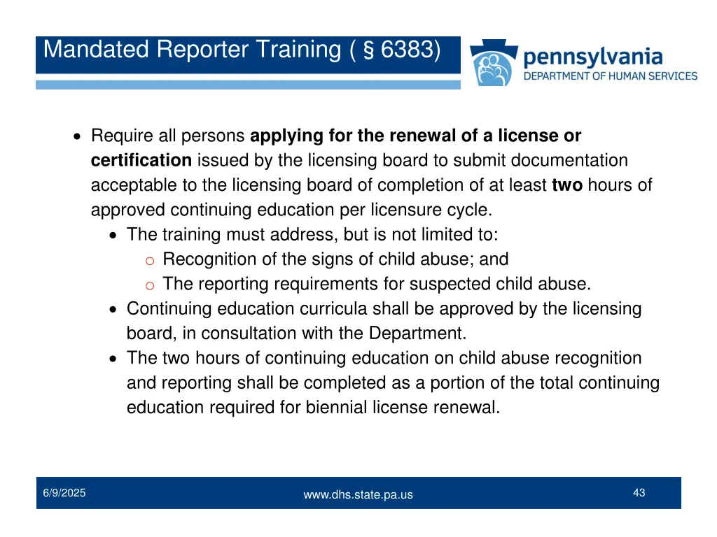 mandated reporter training 6383 2