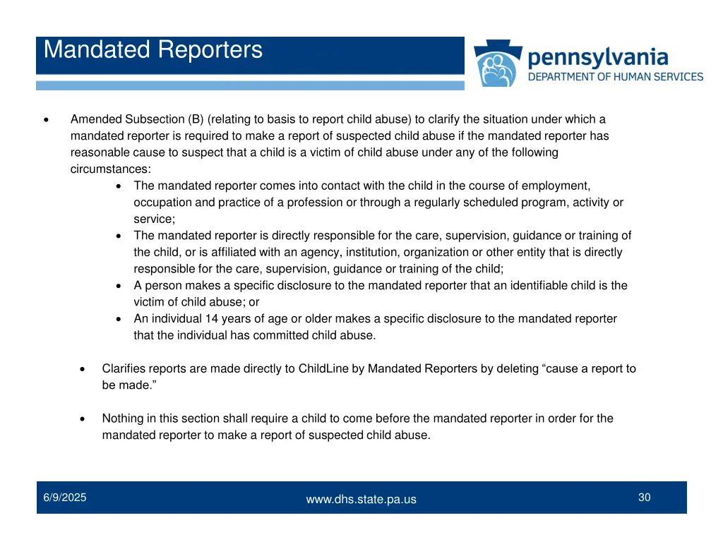 mandated reporters 2
