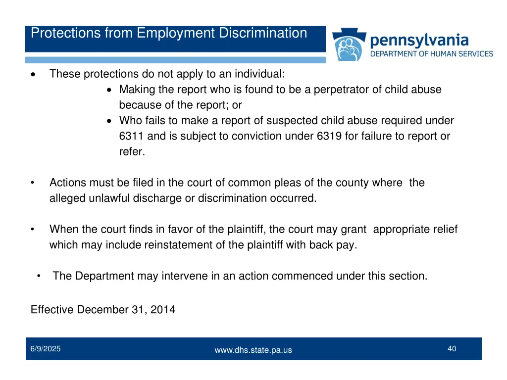 protections from employment discrimination 1