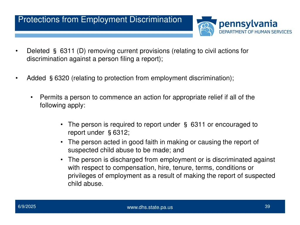 protections from employment discrimination