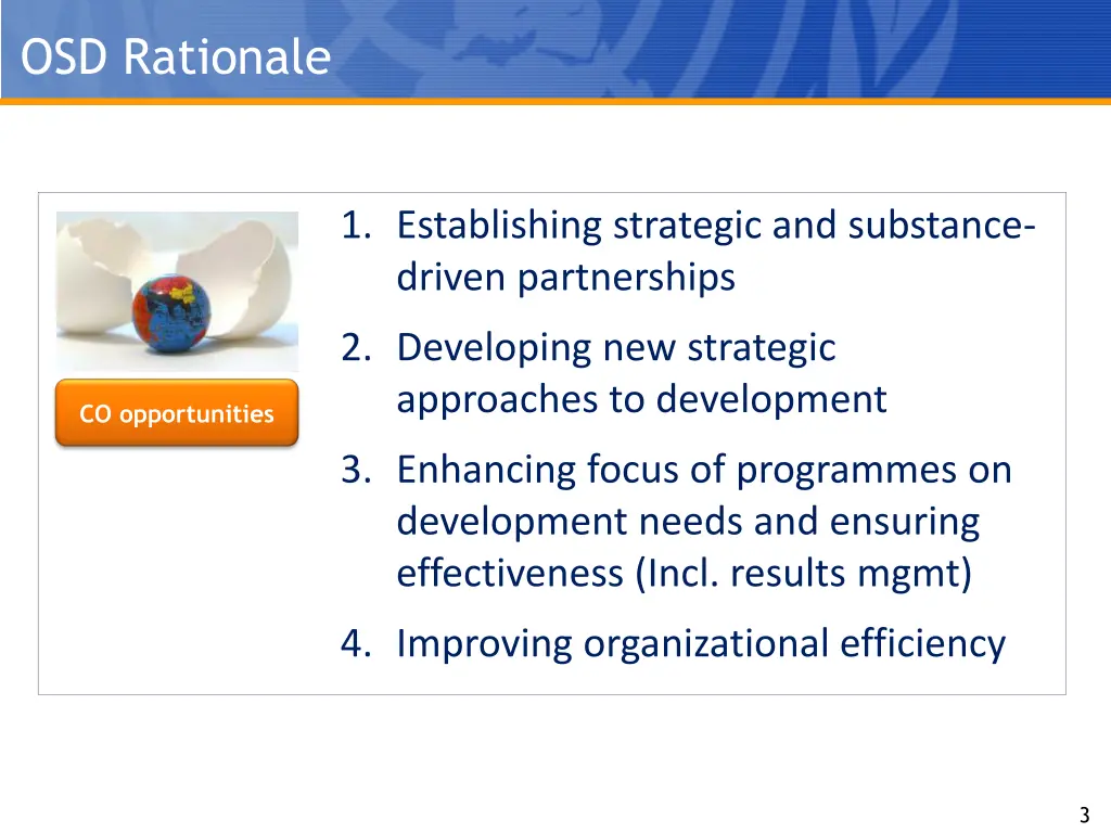 osd rationale