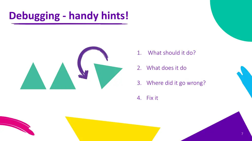 debugging handy hints