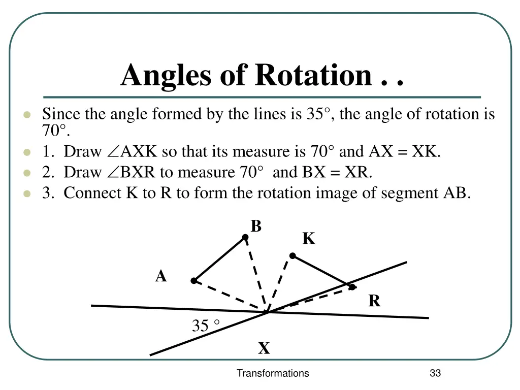 angles of rotation 1