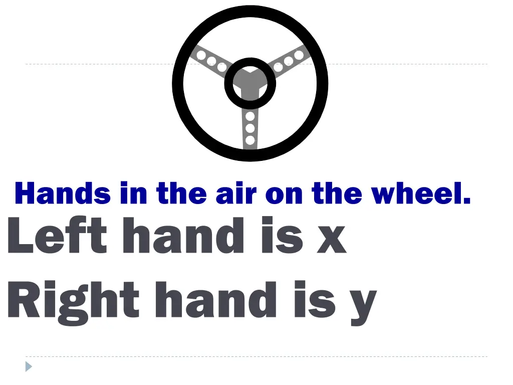 hands in the air on the wheel left hand 1