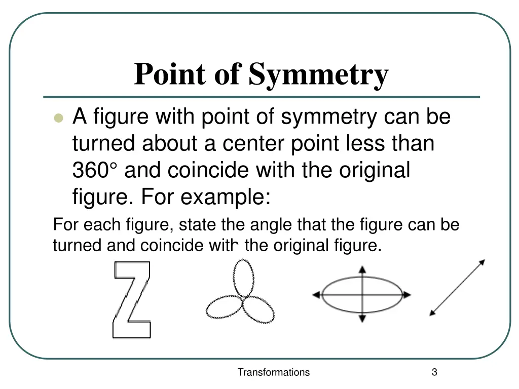 point of symmetry