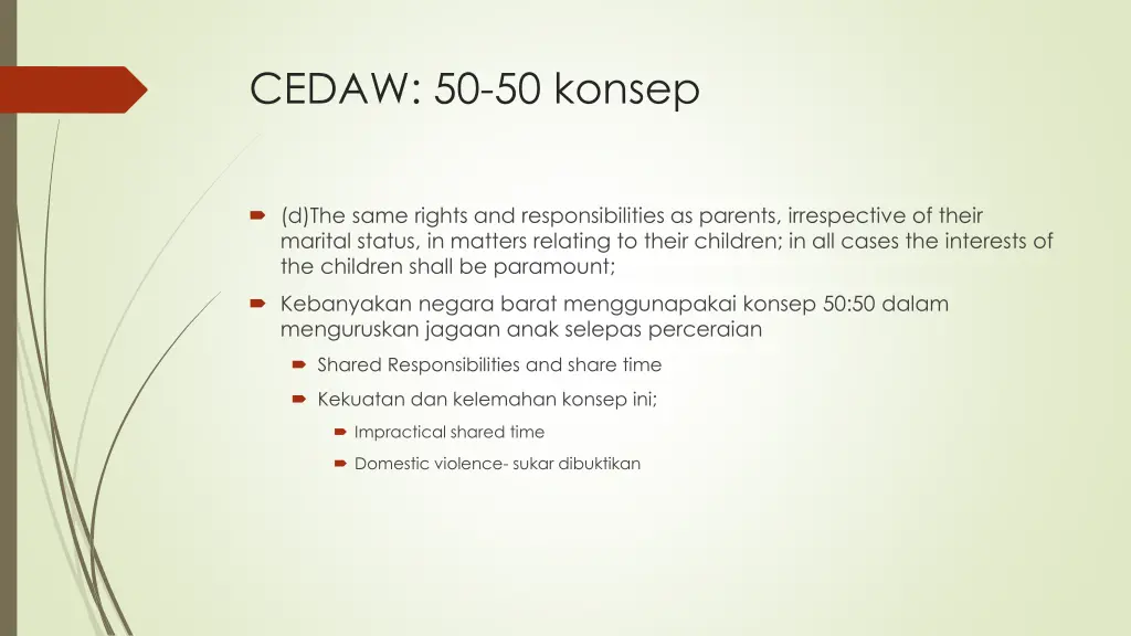 cedaw 50 50 konsep