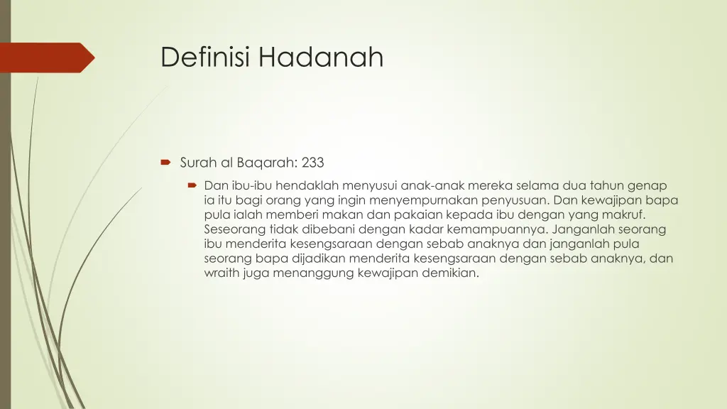 definisi hadanah