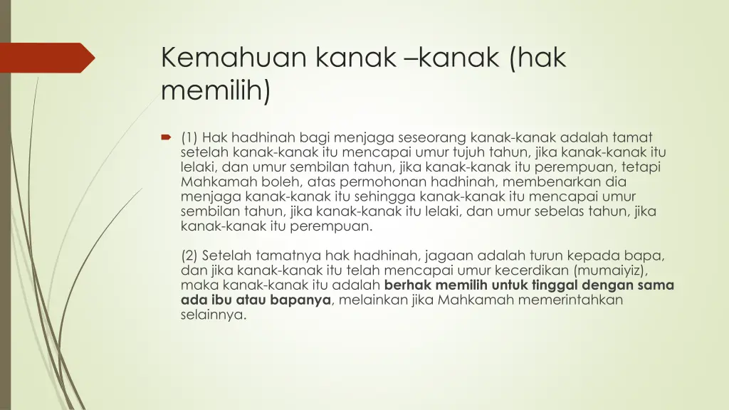 kemahuan kanak kanak hak memilih