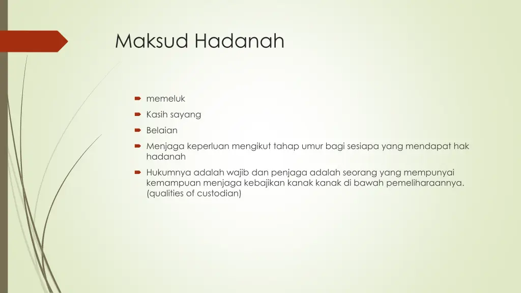 maksud hadanah