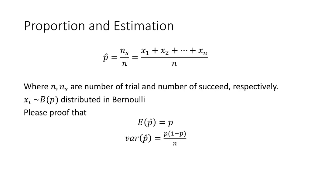 proportion and estimation