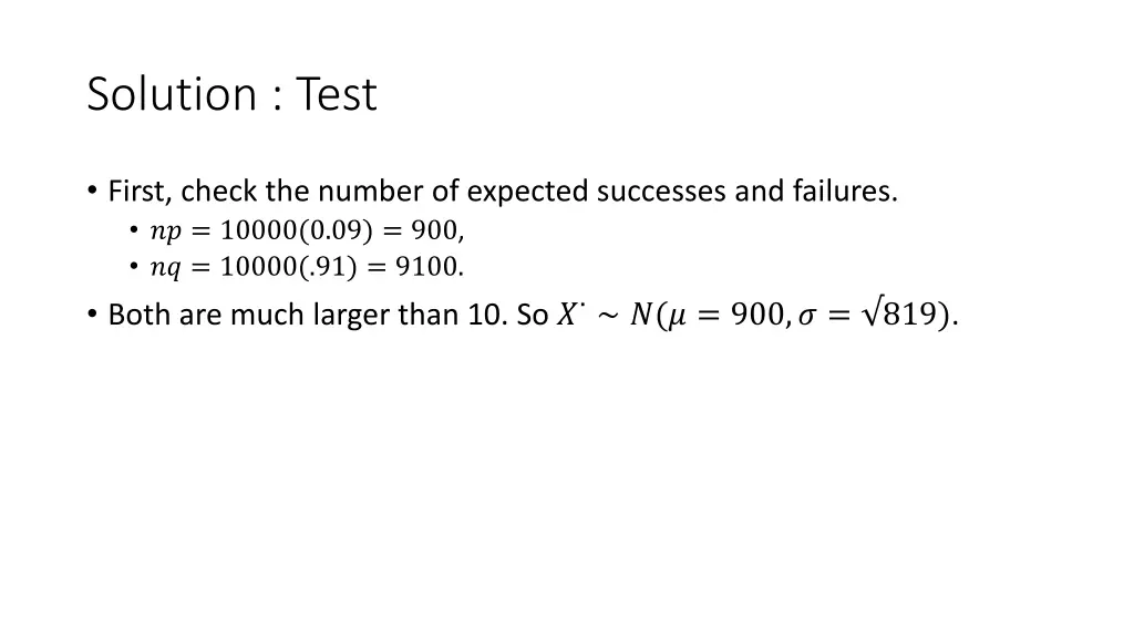 solution test