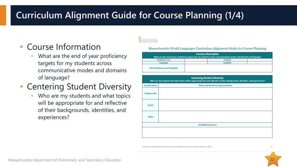 curriculum alignment guide for course planning 1 4