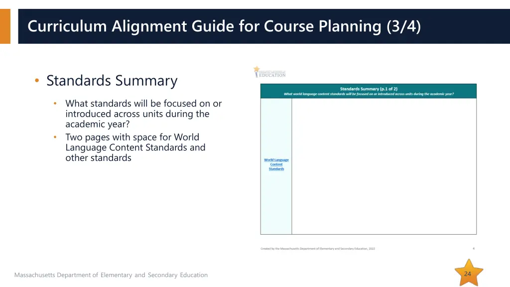 curriculum alignment guide for course planning 3 4