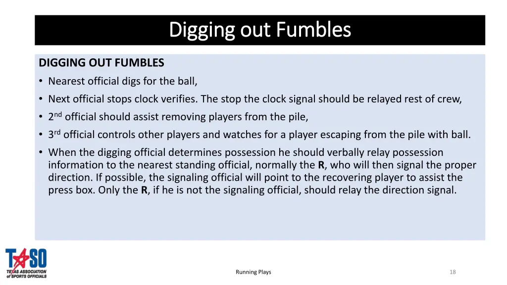 digging out fumbles digging out fumbles