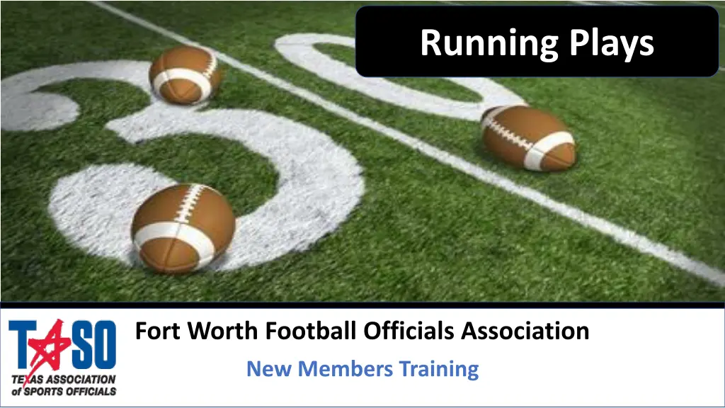 running plays
