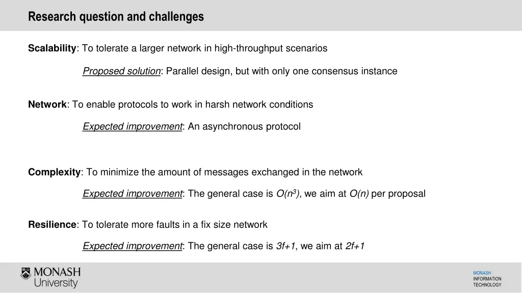 research question and challenges 1