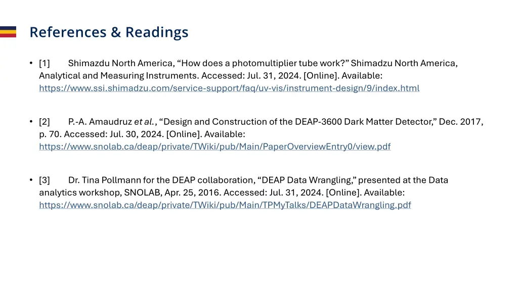 references readings