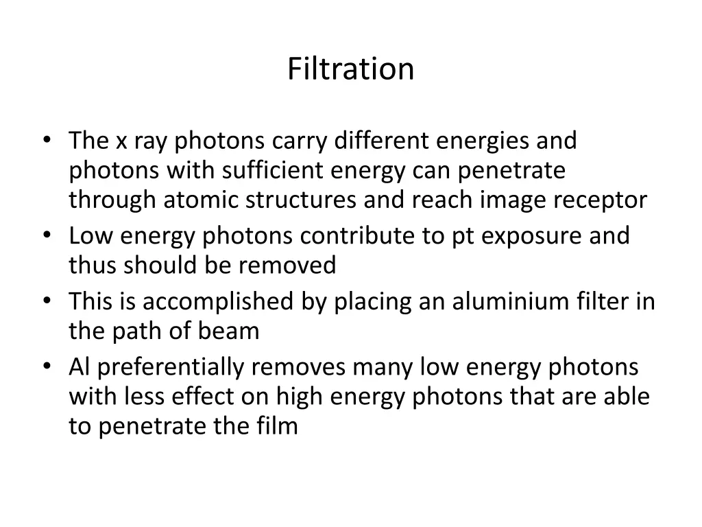 filtration