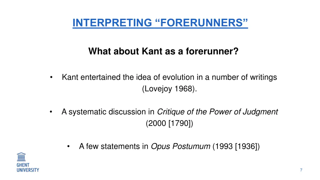 interpreting forerunners 1