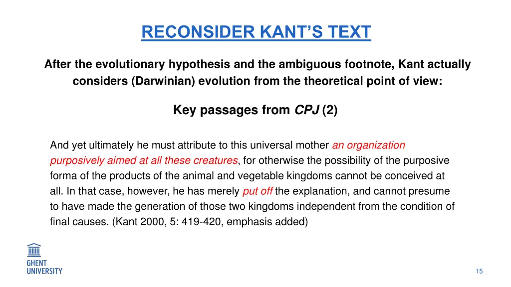 reconsider kant s text 1