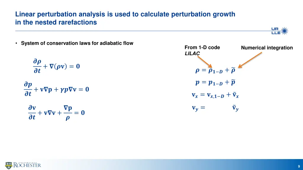 linear perturbation analysis is used to calculate