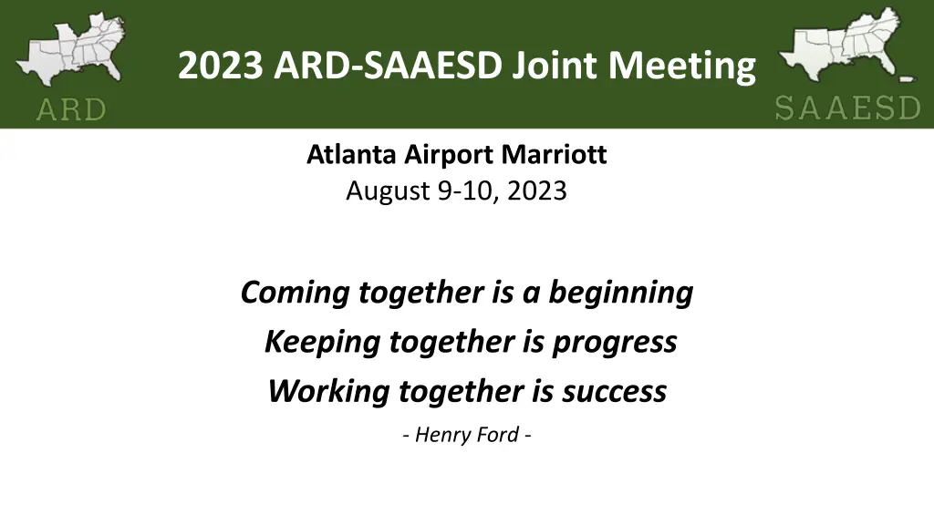 2023 ard saaesd joint meeting