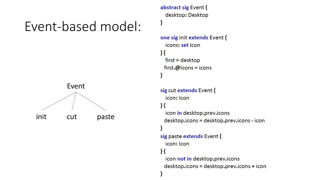 event based model