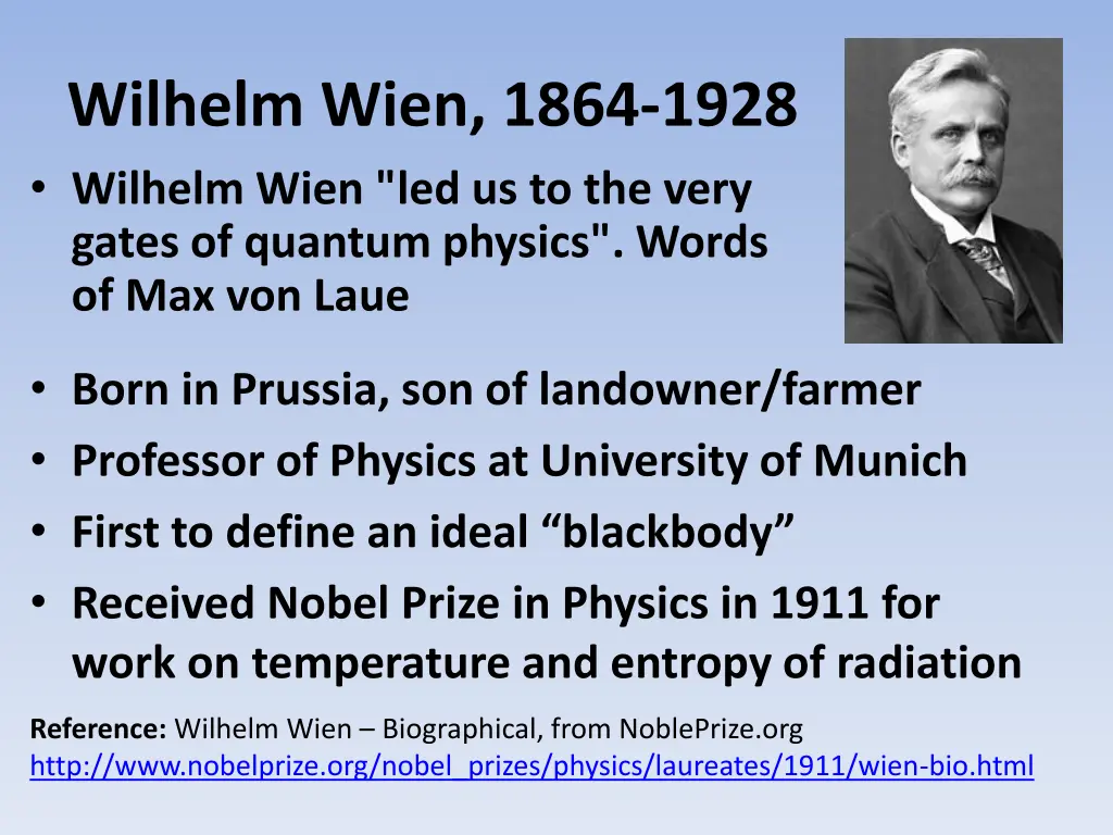 wilhelm wien 1864 1928 wilhelm wien