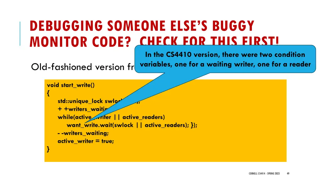 debugging someone else s buggy monitor code check 2
