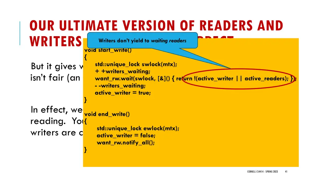 our ultimate version of readers and writers 2