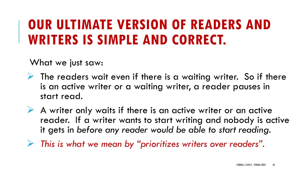our ultimate version of readers and writers 3