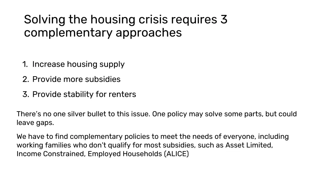 solving the housing crisis requires