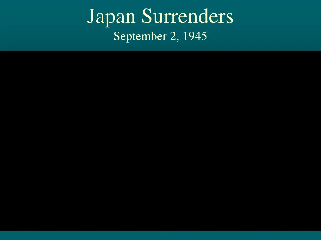 japan surrenders september 2 1945