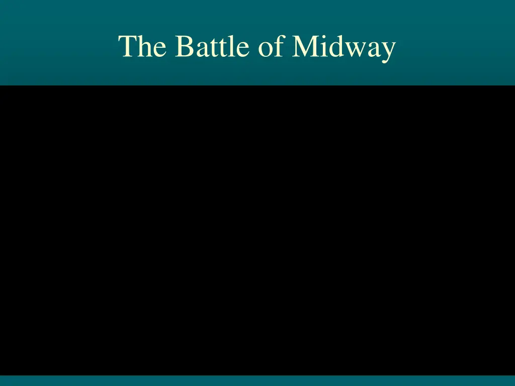 the battle of midway