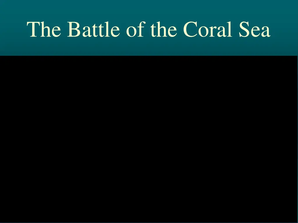 the battle of the coral sea