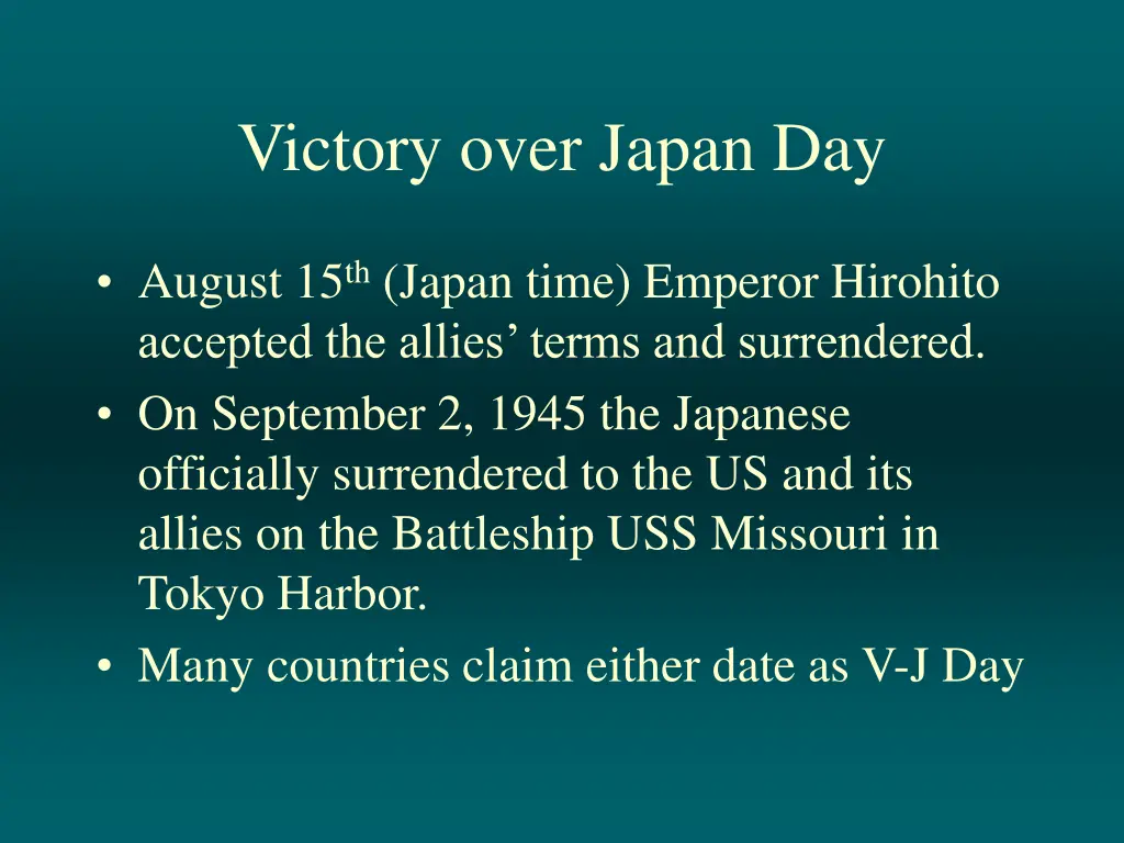 victory over japan day