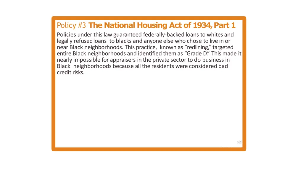policy 3 the national housing act of 1934 part