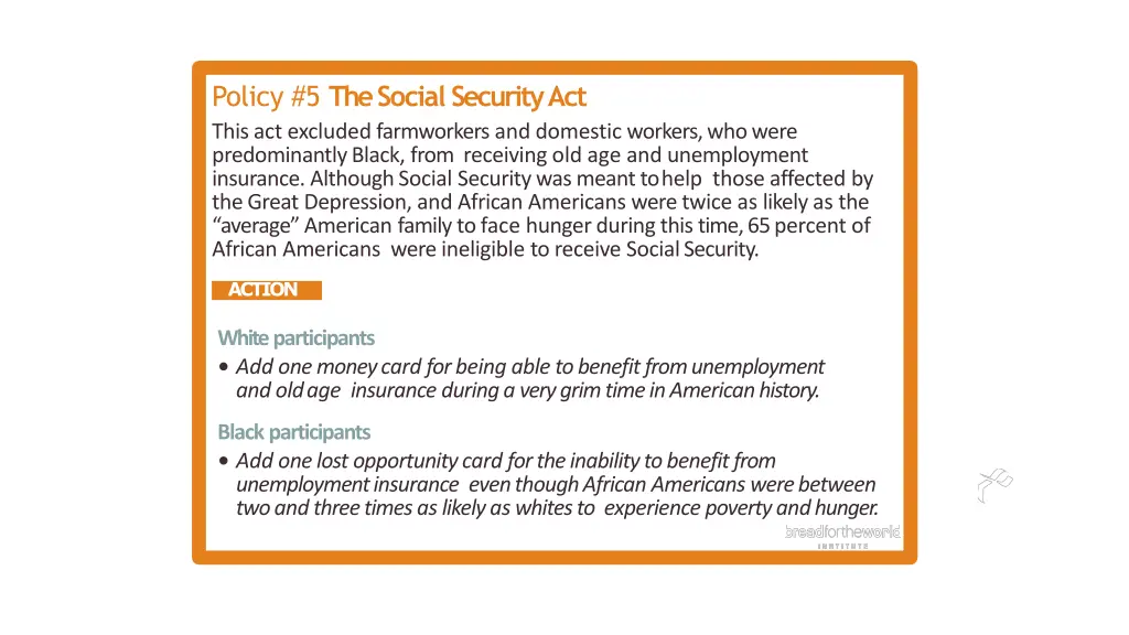 policy 5 the social security act this 1