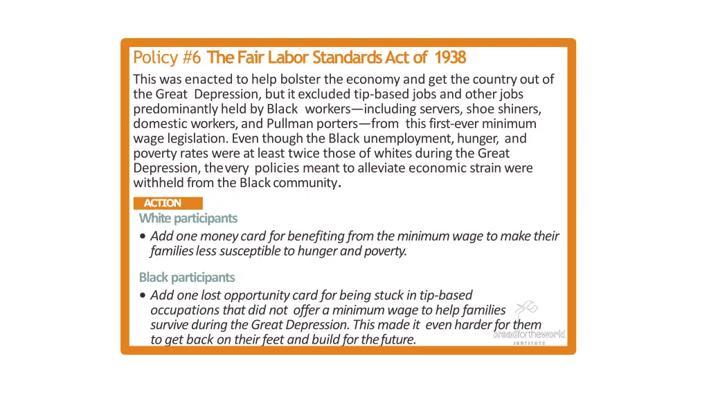 policy 6 the fair labor standards act of 1938 2